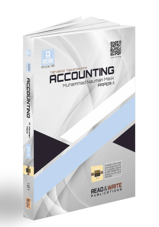 Accounting O-Level/IGCSE MCQ’S P-1 Topical Worked Solutions