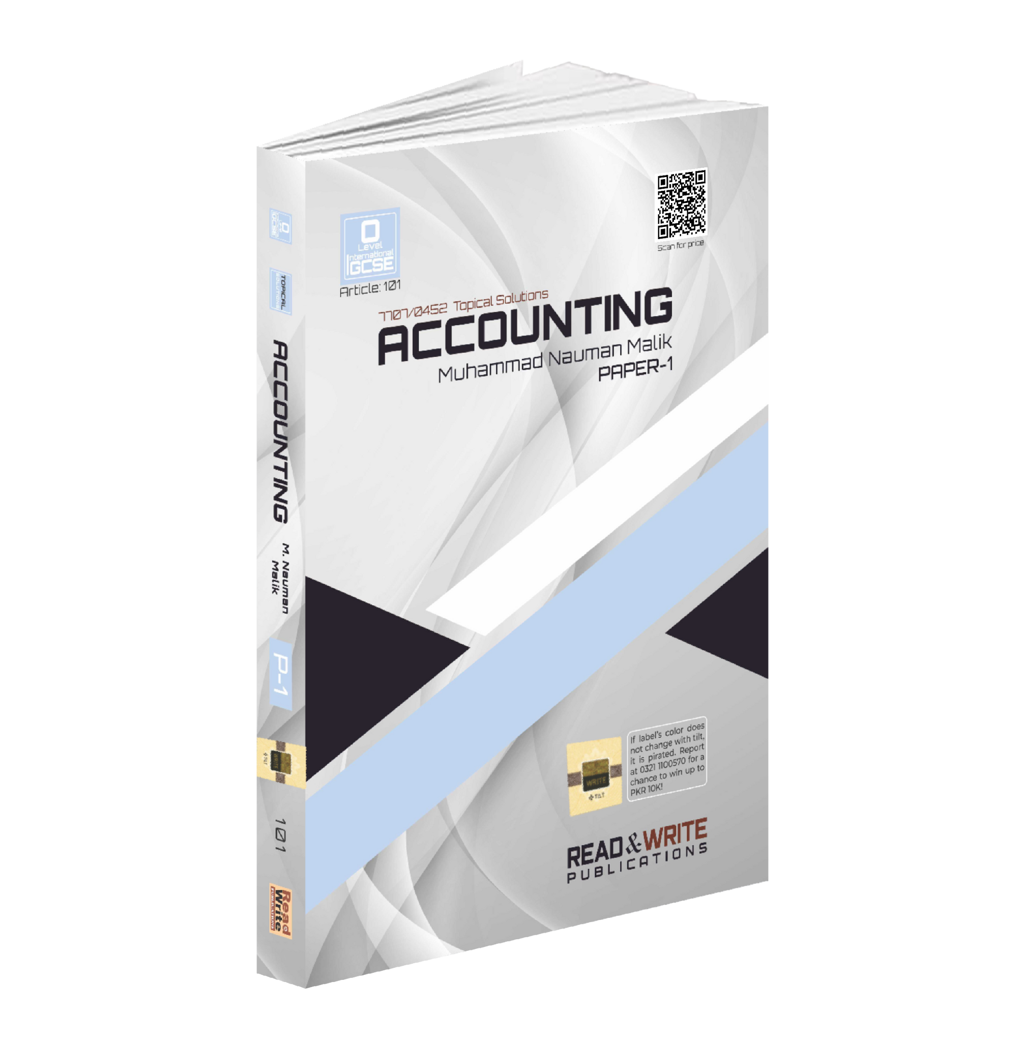 101 Accounting O-Level/IGCSE MCQ'S P-1 Topical Worked Solutions By Nauman Malik