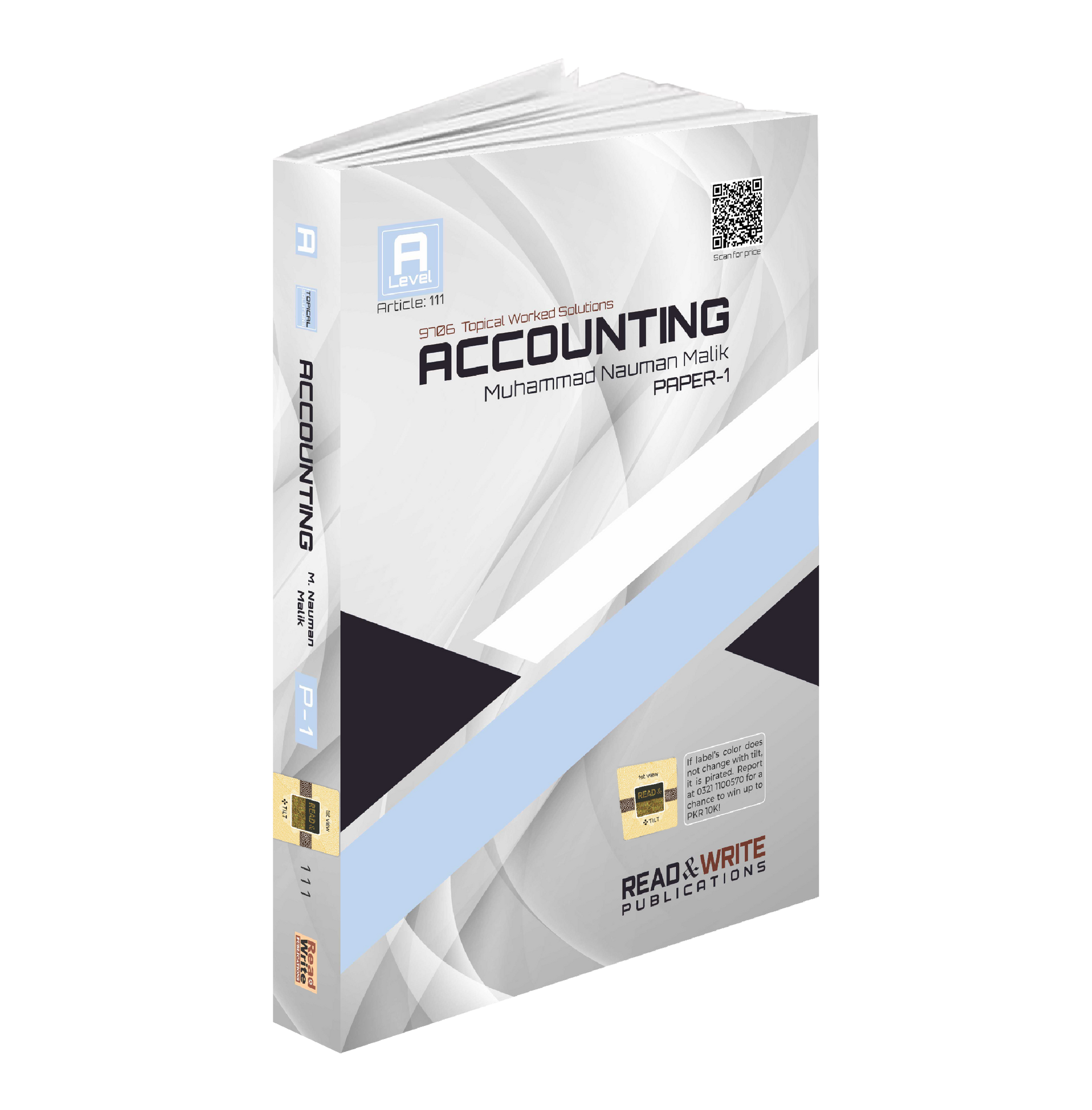 111 Accounting AS-Level MCQ's Paper-1 Topical Worked Solutions By Nauman Malik