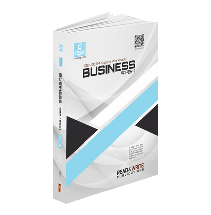 O Level P1 121 Business  Paper-1 Topical Workbook By Ms.Ashi Faisal