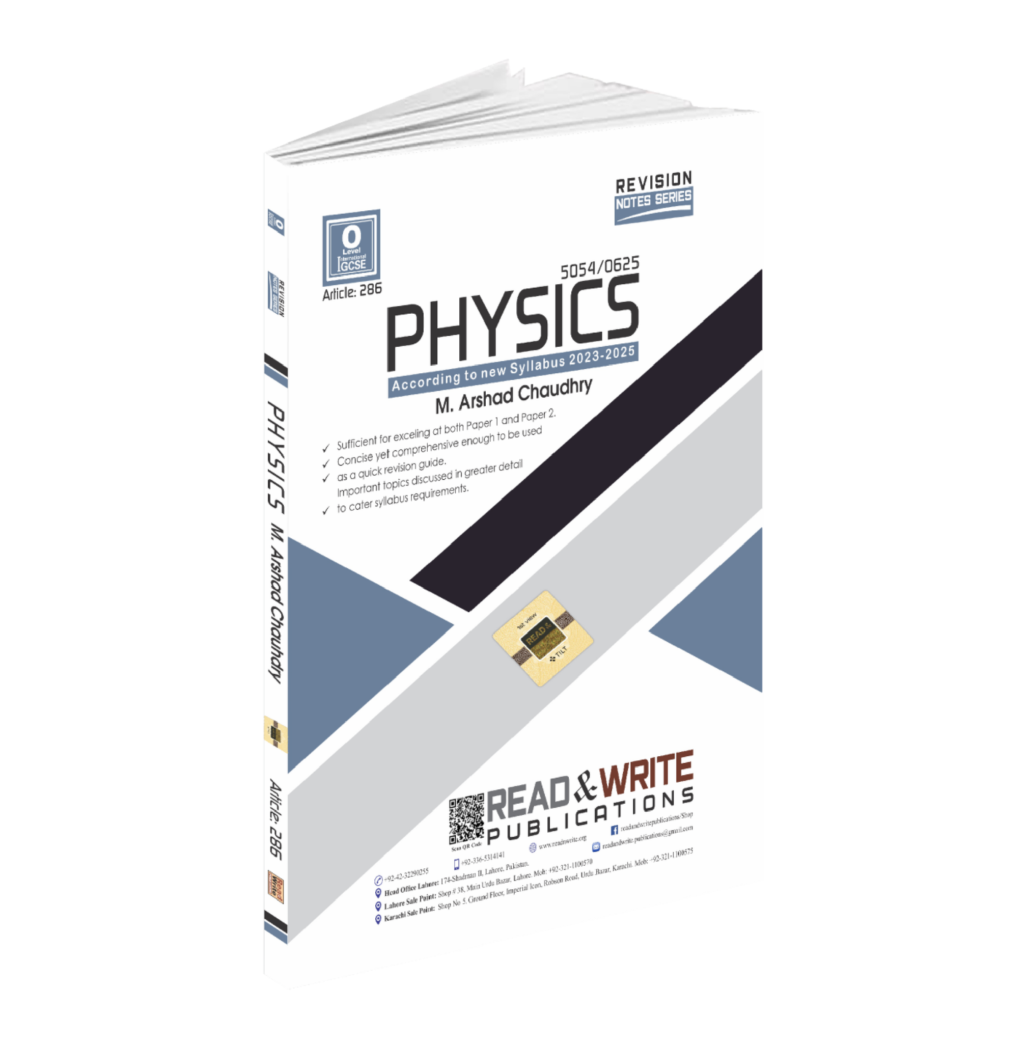 286 Physics OLevel/IGCSE Revision Notes Series By Mr. Arshad Chaudary