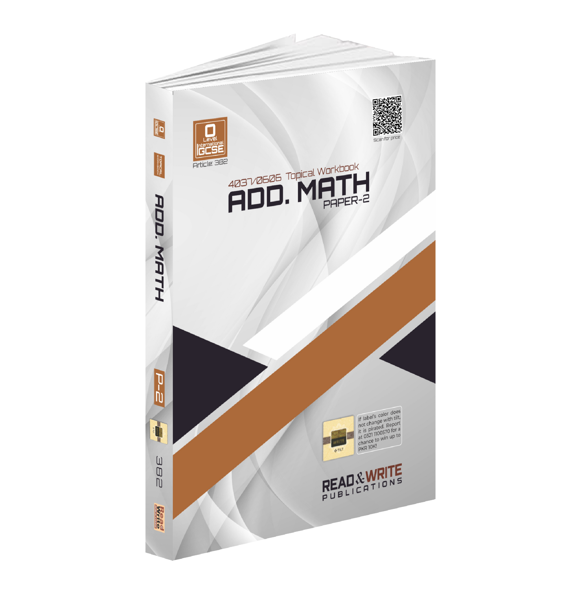 382 Add Mathematics O Level/IGCSE Paper-2 Topical Workbook By Editorial Board By M. Ibrahim Ayoubi