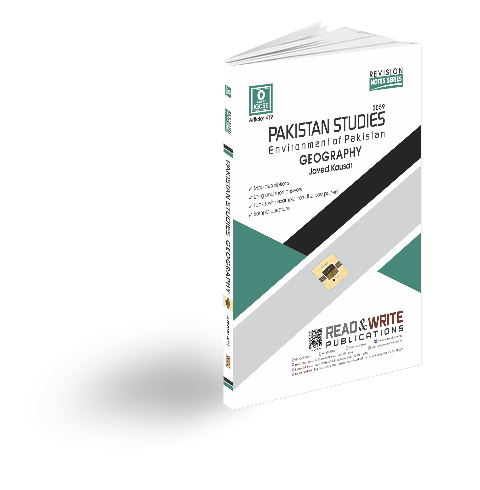 419 Pak Studies O Level Paper 2 Geography Revision Notes Series By Mr. Javed Kausar