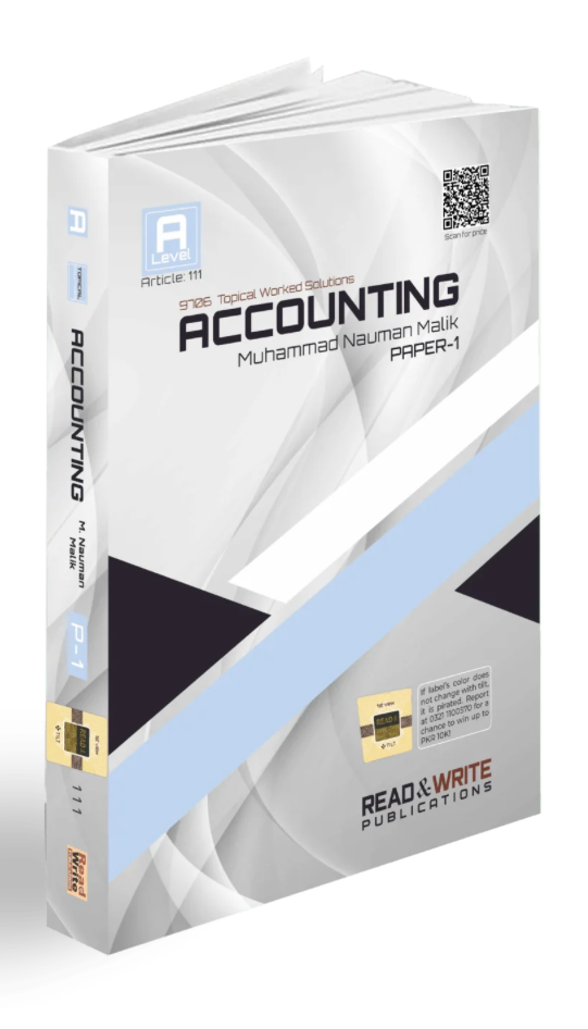 Accounting AS-Level MCQ’s Paper-1 Topical Worked Solutions