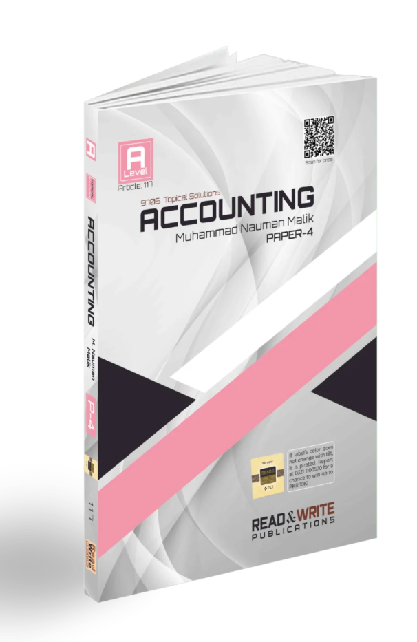 Accounting A2 Level Paper-4 Topical Worked Solutions