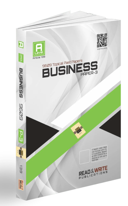 Business A Level Paper-3 Topical Past paper