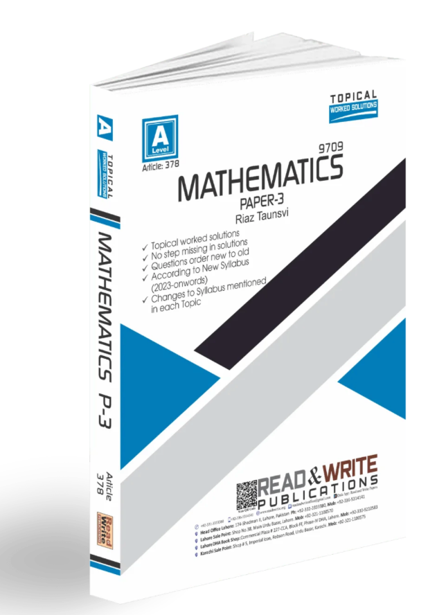 Mathematics A Level Paper 3 Topical Worked Solutions