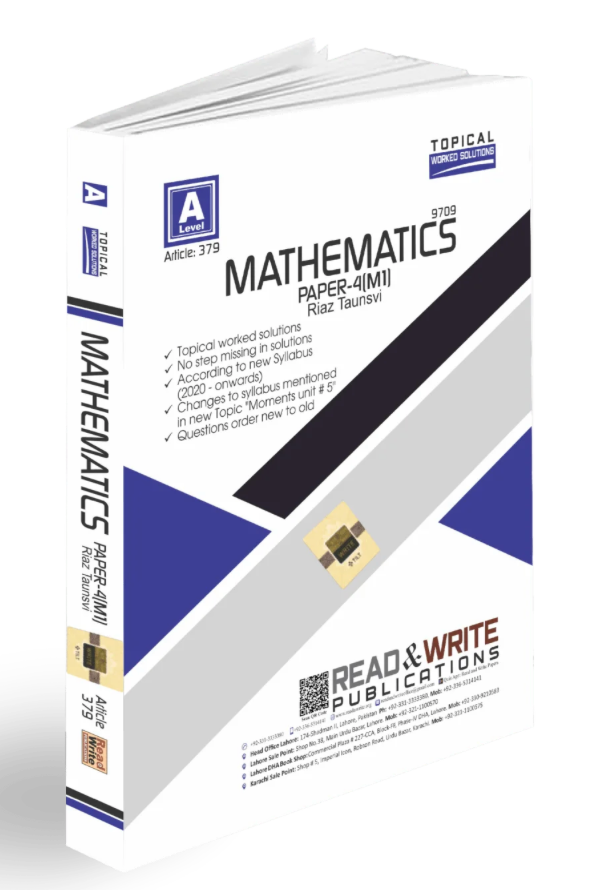 Mathematics A Level Paper-4 (M1) Topical Worked Solutions