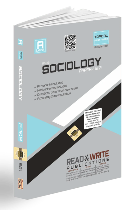 Sociology A Level Paper 1 & 2 Topical Past Paper
