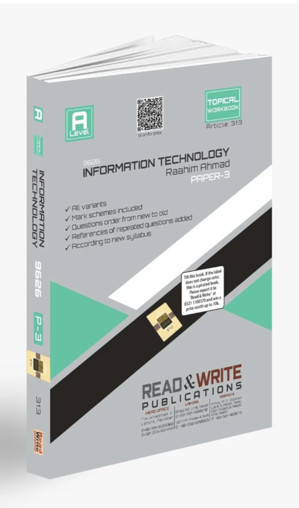 A-Level Information Technology Paper-3 Topical Workbook