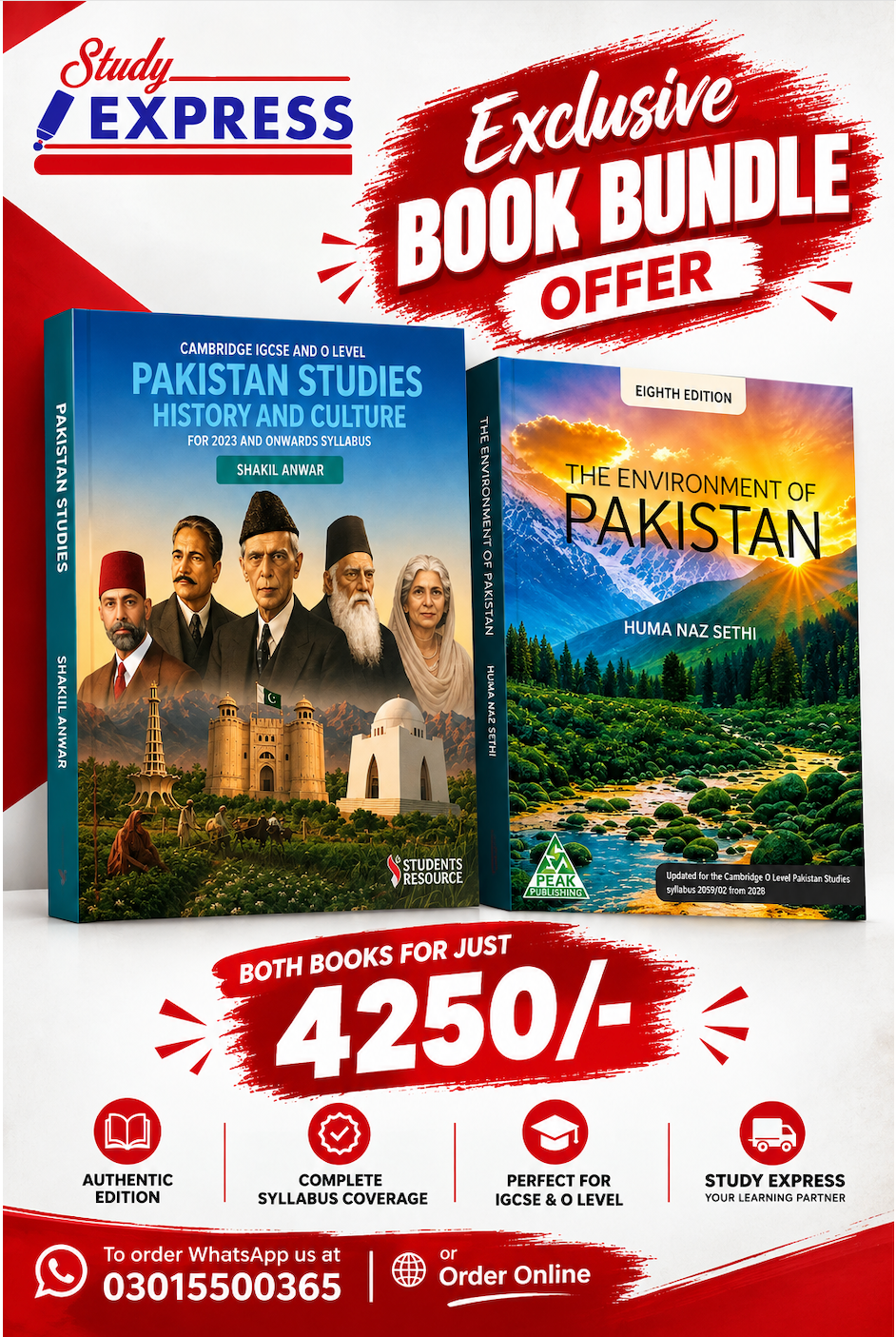 Bundle Offer Environment Of Pakistan & Pakistan History,Culture