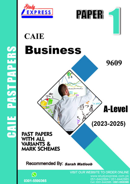 AS-Level Business(9609) Paper 1 (2023-2025) By Mam Sarah Matloob