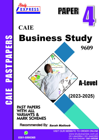 A-Level Business(9609) Paper 4 (2023-25) By Mam Sarah Matloob
