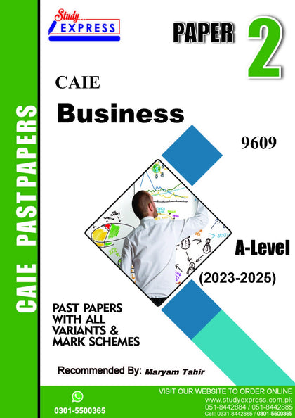 AS-Level Business 9609 Paper 2 Yearly(2023-2025) BY Mam Maryam Tahir