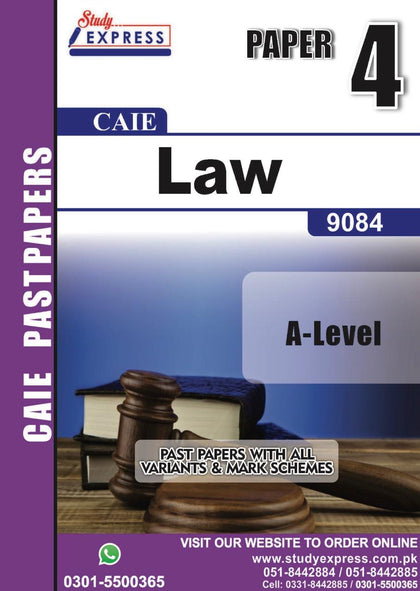 A-Level Law (9084) Paper 4 (2021-2025)