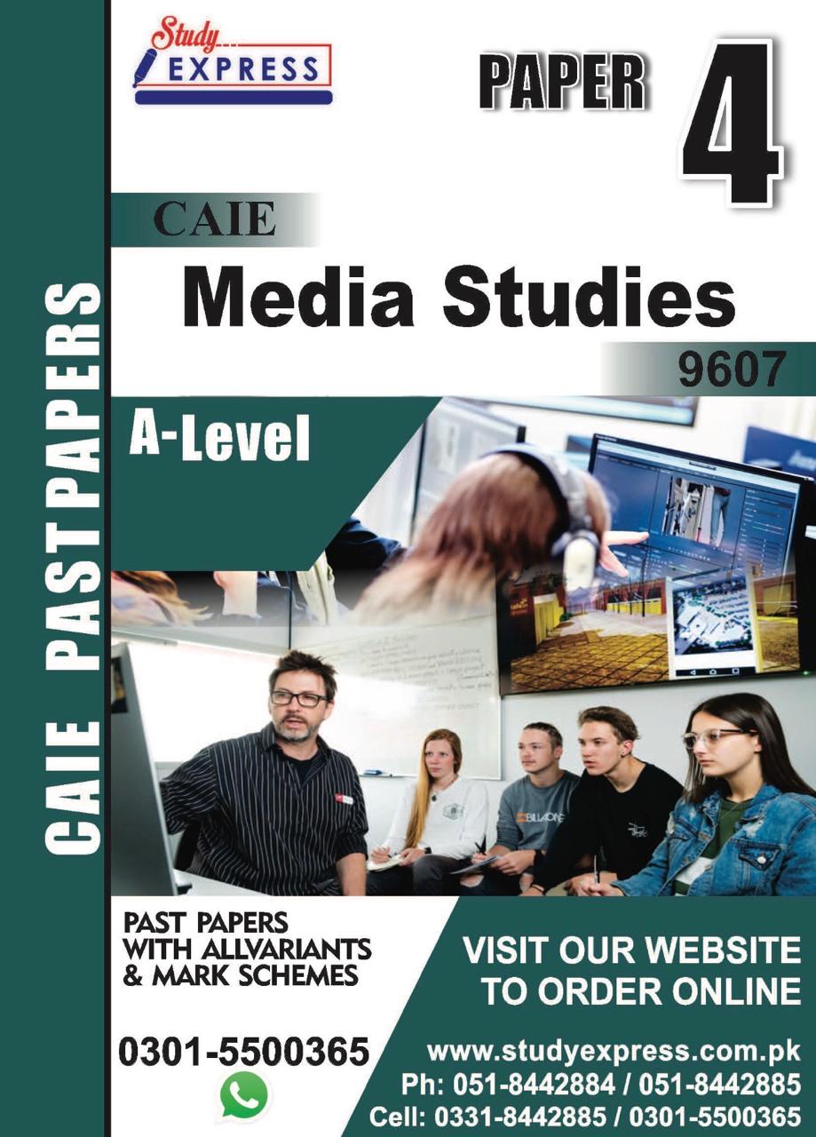 A-Level Media Studies  (9607) Paper 4 (2021-2025)
