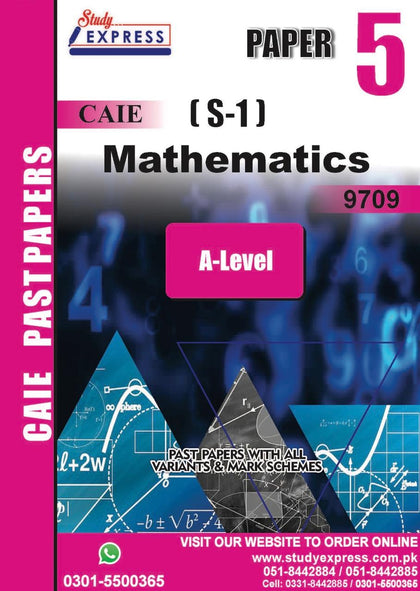 A-Level Mathematics  (9709) Paper 5(S-1) (2021-2025)