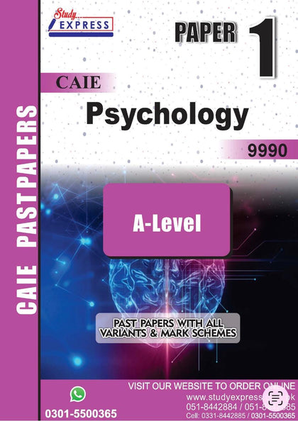 A-Level Psychology  (9990) Paper 1 (2021-2025)