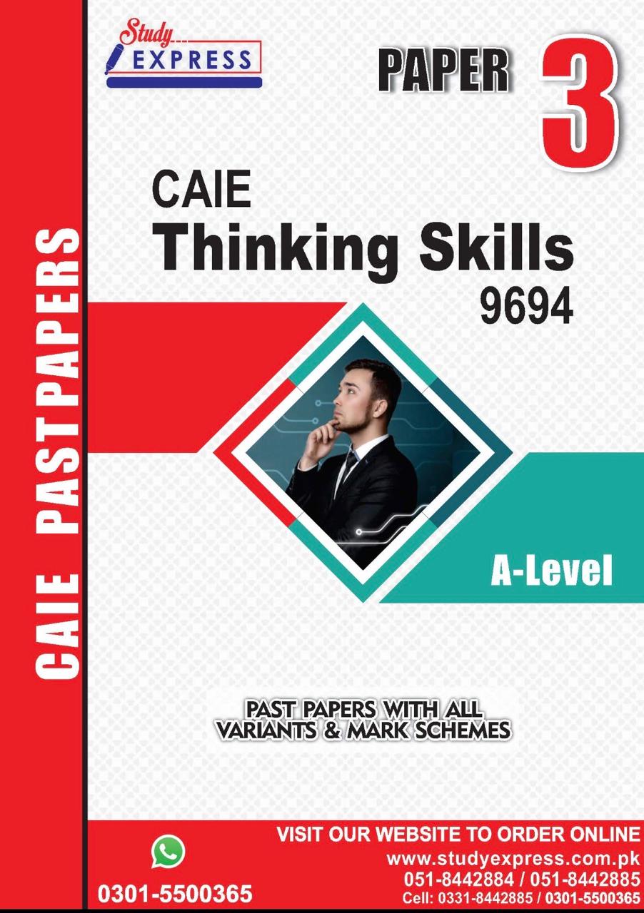 A-Level Thinking Skills (9694) Paper 3 (2021-2025)