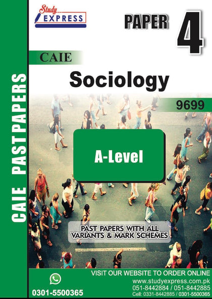A-Level Sociology (9699) Paper 4 (2021-2025)