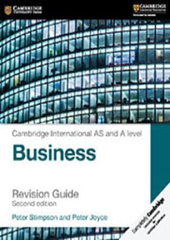 Cambridge International AS and A Level Business 9609 Revision Guide