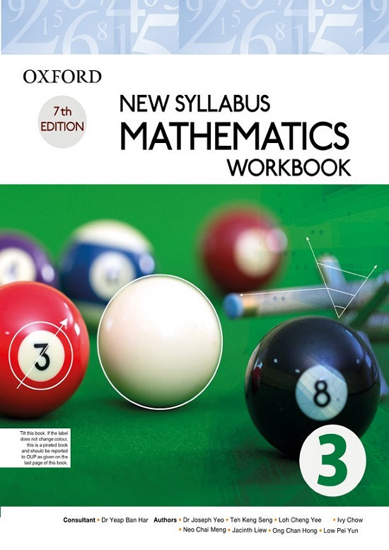 New Syllabus Mathematics Workbook 3 Seventh Edition