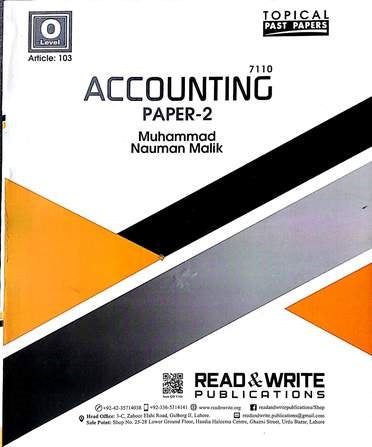 O-Level Accounting Paper 2 (Topical)