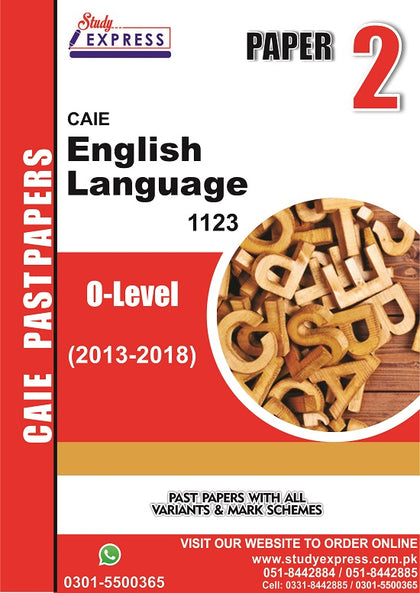 English Language 1123 P2 Past Papers  (2016-2023)
