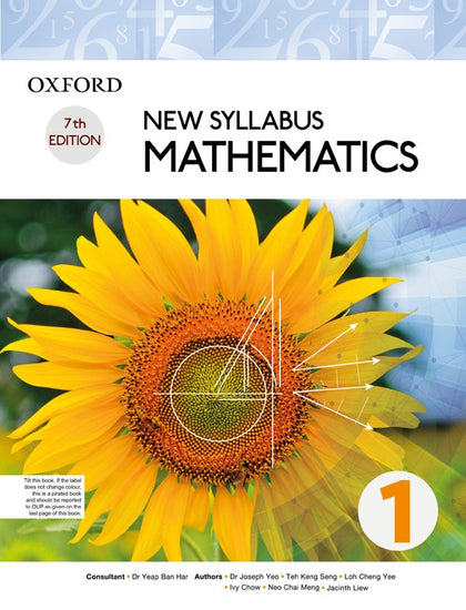 MATHEMATICS  New syllabus D. Mathematics Book 1 (7th Edition)            OUP