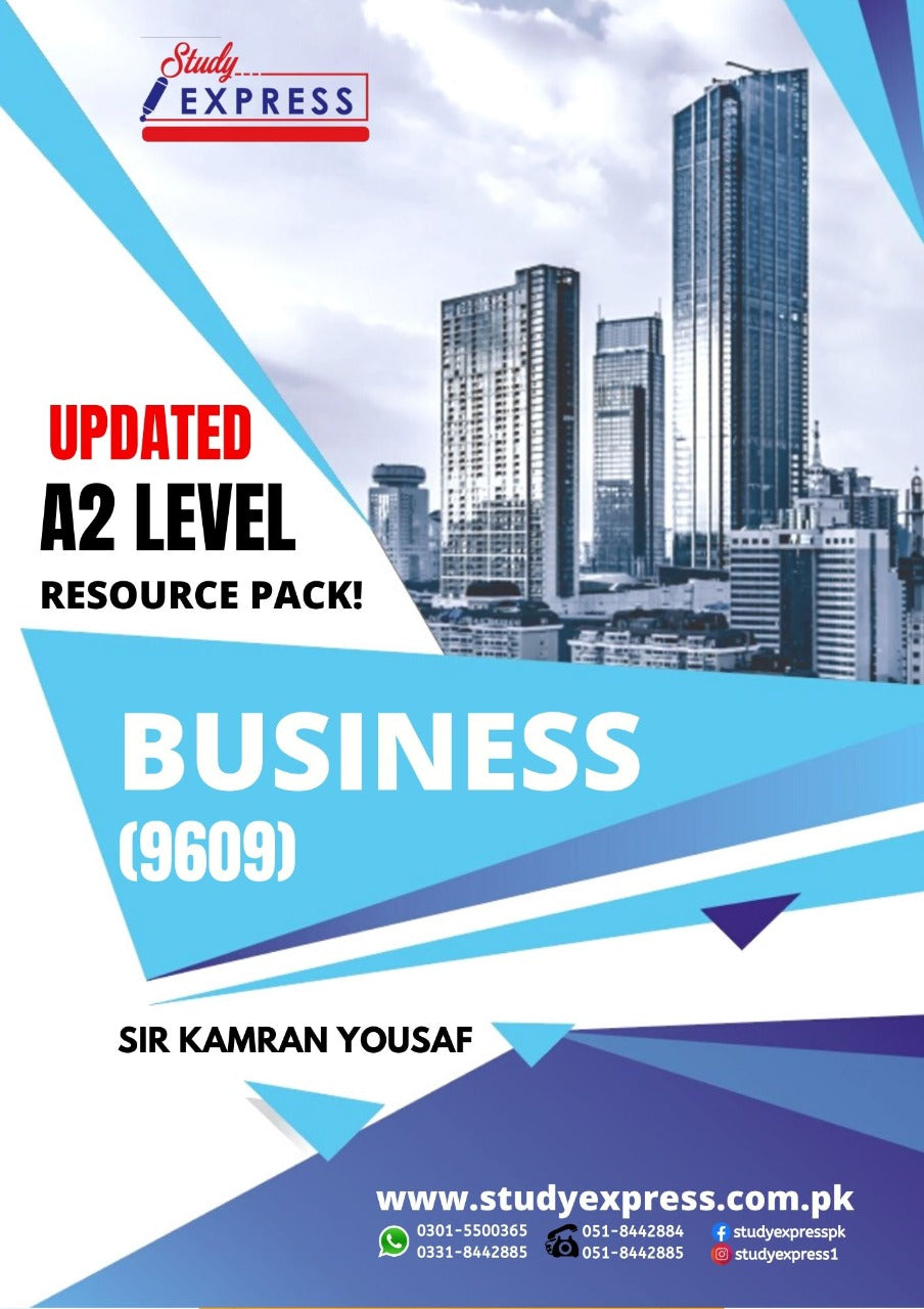 A 2-Level Business (9609) Updated Resource Pack! by Sir. Kamran Yousaf
