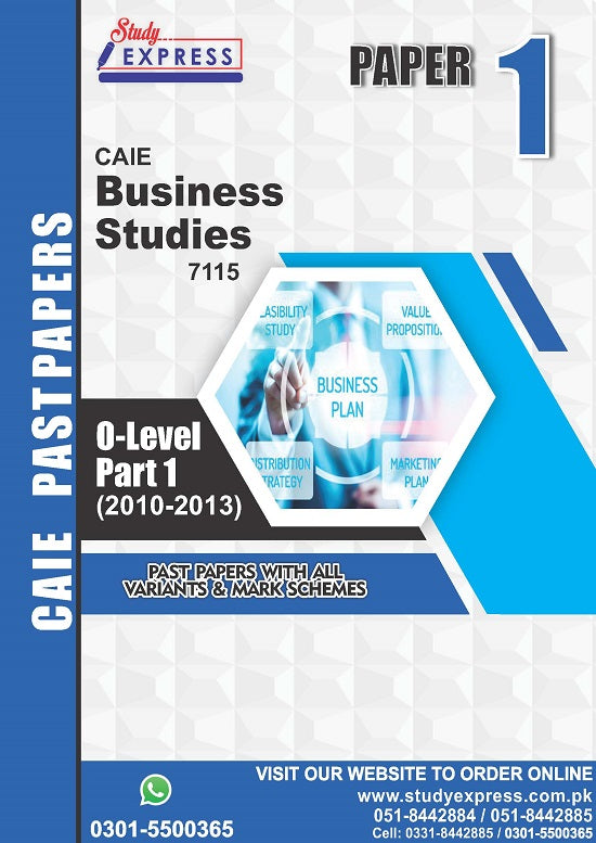 Business Studies 7115 P1 Past Papers Part 1 (2010-2015)