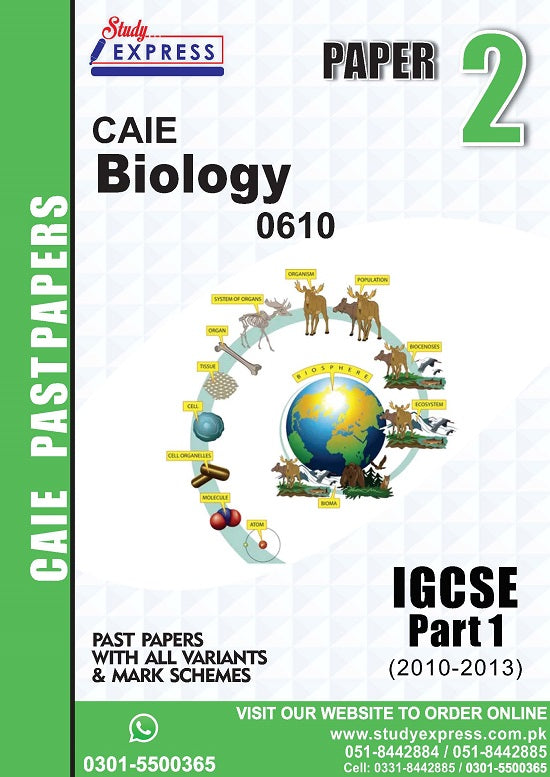 Biology 0610 P2 Past Paper Part 1(2010-2015)