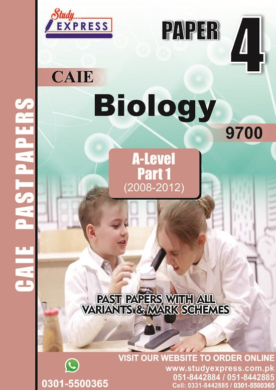 Biology 9700 P4 Past Papers Part 1 (2008-2015)