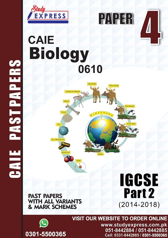Biology 0610 P4 Past Paper(2016-2021)