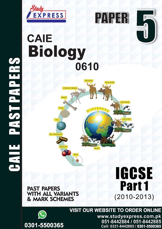 Biology 0610 P5 Past Paper Part 1 (2010-2015)