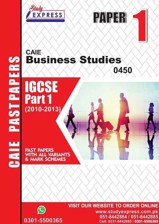 Business Studies 0450 P1 Past Paper Part 1 (2010-2015)