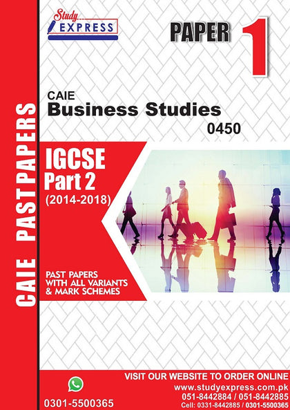 Business Studies 0450 P1 Past Paper Part 2 (2016-2022)