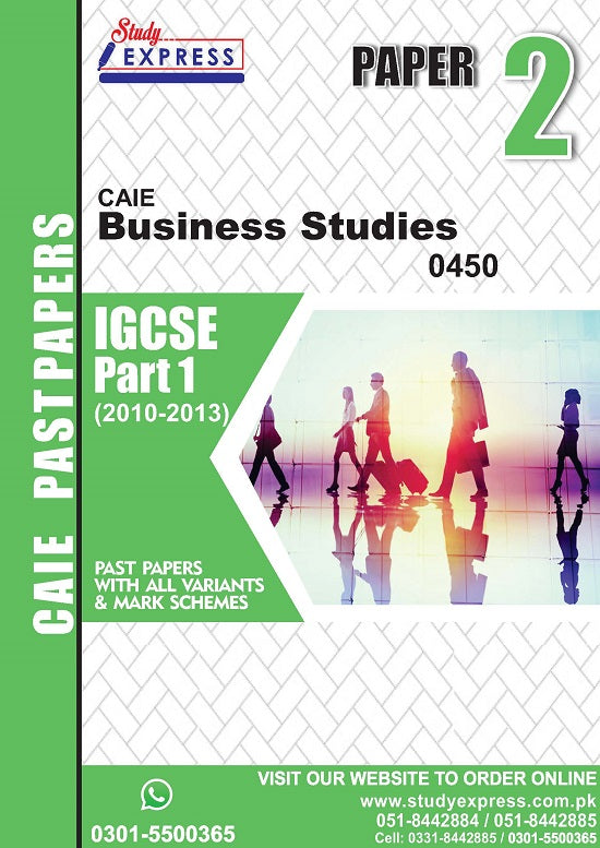Business Studies 0450 P2 Past Paper Part 1 (2010-2015)