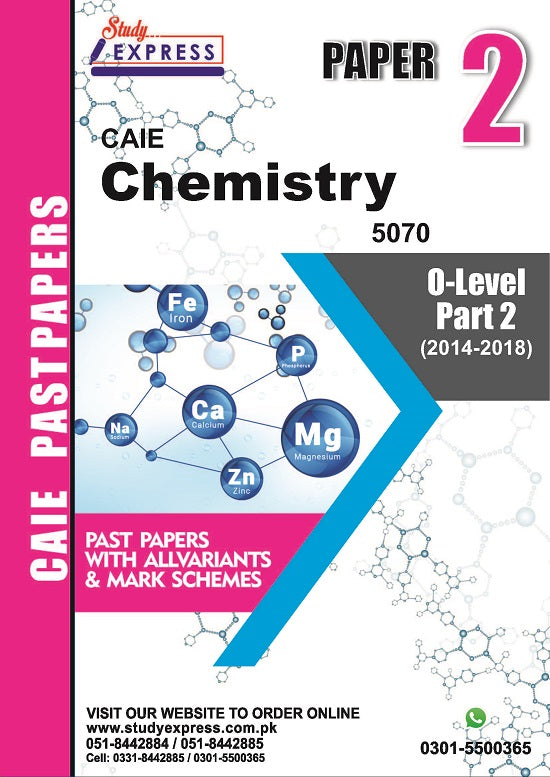 Chemistry 5070 P2 Past Paper Part 2 (2016-2021)