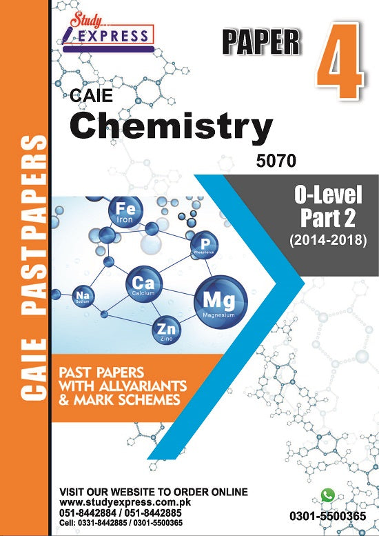 Chemistry 5070 P4 Past Paper Part 2 (2016-2021)