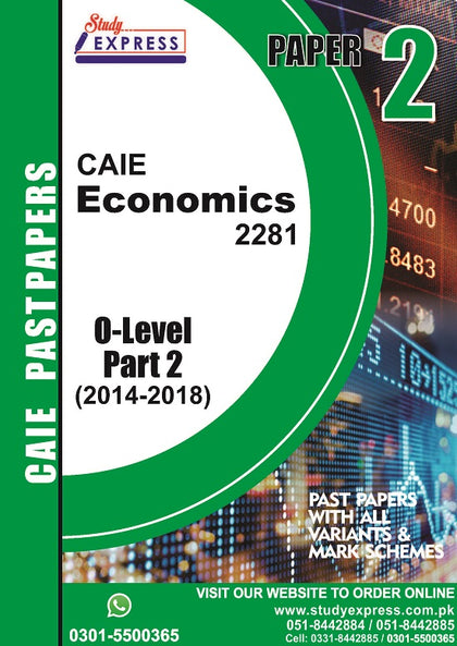 Economics 2281 P2 Past Paper Part 2(2016-2021)
