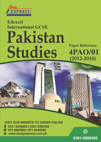 Edexcel IGCSE Pakistan Studies Paper 1-4PAO /01 Past Papers (2012-2018)