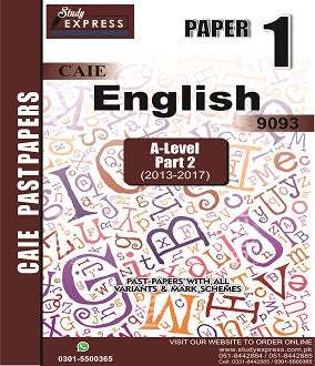 English Language 9093 P1 Past Papers Part 2 (2016-2021)