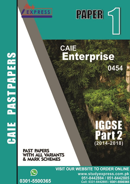 Enterprise 0454 Past Paper Part 2 (2014-2018)