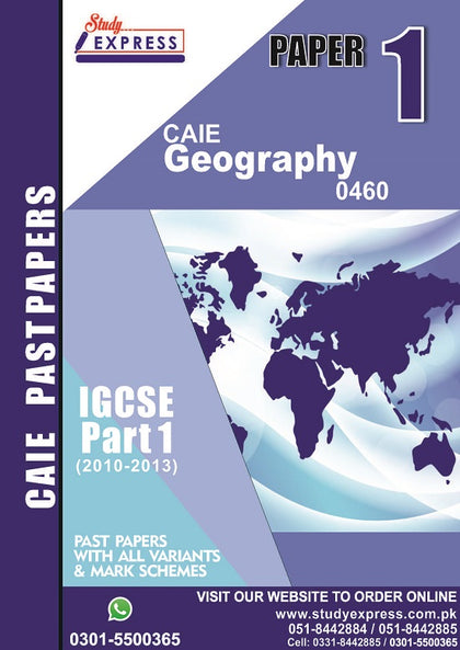 Geography 0460 P1 Past Paper Part 1(2010-2013)