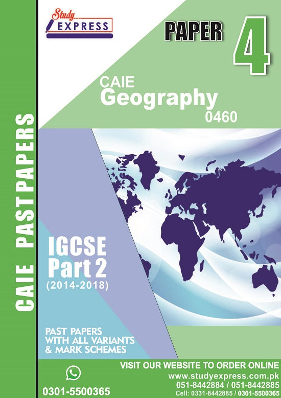 Geography 0460 P4 Past Paper Part 2 (2014-2018)