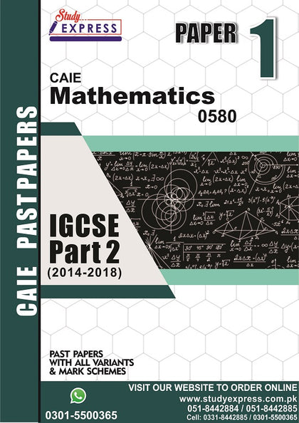 Mathematics 0580 Core  P1 Past Paper Part 2 (2016-2021)
