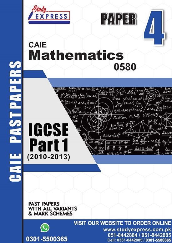 Mathematics 0580 P4 Past Paper Part 1 (2010-2015)
