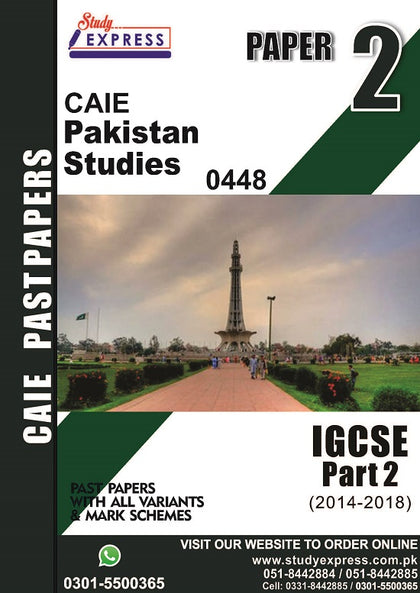 Pakistan Studies 0448 P2 Past Paper Part 2 (2014-2021)