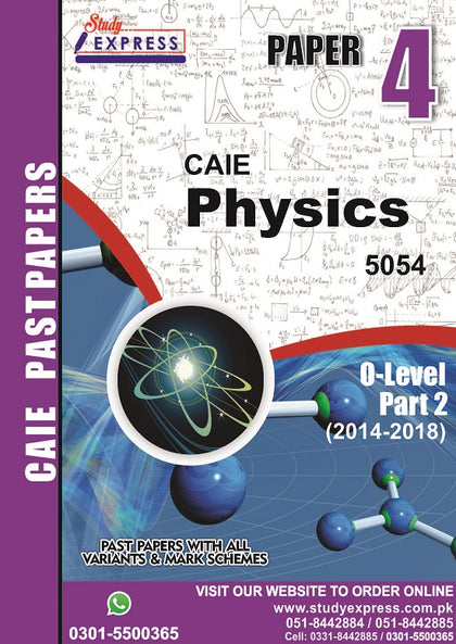 Physics 5054 P4 Past Paper Part 2 (2016-2021)